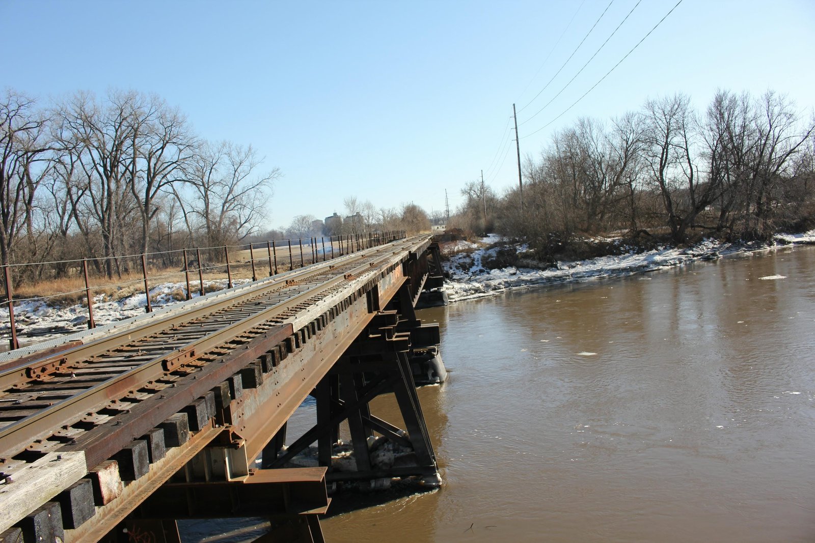 Looking south